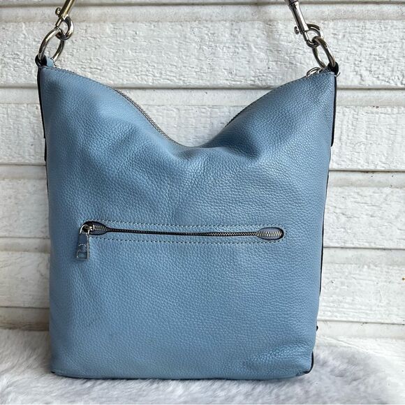 COACH Baby Blue Hobo Abby Duffle Shoulder Bag 31507 Bucket Bag - Picture 7 of 13